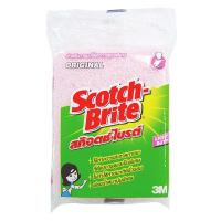 ราคา สก๊อตช์-ไบรต์ 3M ฟองน้ำใยขัด สีชมพู (8850304000099)