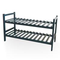 เบสิโค ชั้นวางรองเท้า 2 ชั้น สีดำ 28 x 70.8 x 40 ซม. รุ่น TB01025