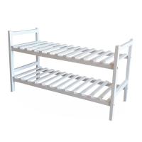ชั้นวางรองเท้า 2 ชั้น สีขาว 28 x 70 x 40 ซม. รุ่น TB01025