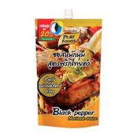 เพียวฟู้ดส์ ซอสหมักเนื้อ สูตรพริกไทยดำ 180 ก.