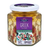 ราคา เอ็มบอร์ก เฟต้าชีสในน้ำมันมะกอกผสมสมุนไพรและผลมะกอ (5701215042971)