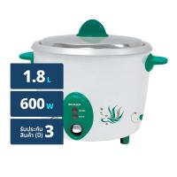 ชาร์ป หม้อหุงข้าว รุ่น KSH-D18 ขนาด 1.8 ล. คละแบบ (8851456106776)