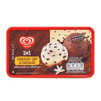 ราคา วอลล์ ไอศกรีม 2อิน1 รสช็อกโกแลตชิพและรสช็อกโกแลต 390 ก. (8851932348218)