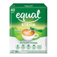 ราคา อิควล สารให้ความหวานแทนน้ำตาลจากหญ้าหวาน 2 ก. แพ็ค 40 (7640110704868)