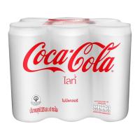 ราคา โค้ก ไลท์ น้ำอัดลม แบบกระป๋อง 325 มล. x 6 ชิ้น (8855199632059)