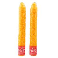 ราคา เบญจไชย เทียนพรรษา ตกแต่งลวดลาย ขนาด 5x35 ซม. แพ็คคู่ (8851934799155)