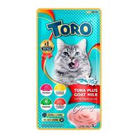 ราคา โทโร โทโร่ ขนมครีมแมวเลีย รสปลาทูน่าและนมแพะ 15 ก. แพ็ค 5 (8859160400944)
