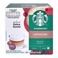 สตาร์บัคส์ คาปูชิโน่ แคปซูลกาแฟคั่วบด 12 แคปซูล