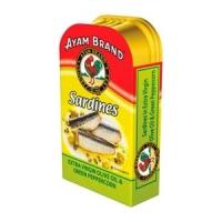 ราคา อะยัม ปลาซาร์ดีนในน้ำมันมะกอกและพริกไทยอ่อน 120 ก. (9556041660242)