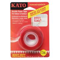 คาโต้ เทปสองหน้าเนื้อโฟมใส ชนิดแรงยึดสูงพิเศษ 21 มม. X 1 ม