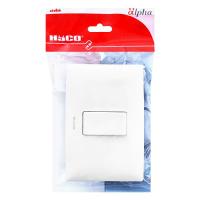 ราคา ฮาโก้ สวิตช์ทางเดียว 1 ช่อง พร้อมแผงหน้ากาก (8855890030277)