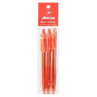 ราคา ตราม้า ปากกาลูกลื่น รุ่น H-407 สีแดง 0.5 มม. แพ็ค 3 (8851553130360)