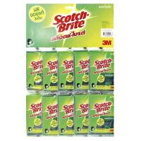 ราคา สก๊อตช์-ไบรต์ แผ่นใยขัด ขนาด 4x6 นิ้ว แพ็ค 12 (8850304005025)