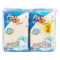 ราคา โพลี ไบร์ท ฟองน้ำตาข่าย รุ่น 408-6 แพ็ค 6 (8850871408601)