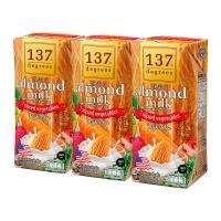 137 ดีกรี นมอัลมอนด์ สูตรแครอท ผสมผักรวม 180 มล. x 3 ชิ้น