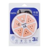 ดาต้า ปลั๊กไฟมาตรฐาน 3 ช่อง 4 USB รุ่น APU3624PEACH สีพีช (8853038015674)