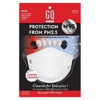 จีคิว แม็กซ์ N95 หน้ากากผ้าสะท้อนน้ำและกันฝุ่น PM2.5 สีดำ (8851512033787)