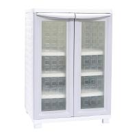 เบสิโค ตู้เก็บของบานเปิด รุ่น 8001 สีเทา