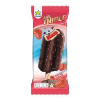 ราคา ครีโม มิสเตอร์ทริปเปิ้ล ไอศครีมรสวานิลลาสอดไส้สตรอเ (8850387000238)