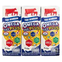 ราคา ไทย-เดนมาร์ค นมยูเอชทีรสจืด โอเมก้าพลัส 180 มล. แพ็ค 3 (8852537121633)