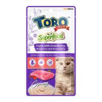 โทโร่ พลัส ขนมแมว รสทูน่ากับแครนเบอร์รี่ บลูเบอร์รี่