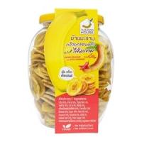 ราคา บ้านมะขาม กล้วยกรอบแก้วไส้มะขาม รสเผ็ด 400 ก. (8854099003181)