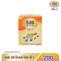ราคา เอส-26 โกลด์ โปร-ซี นมผงดัดแปลงสำหรับทารก สูตร 1 ขนาด 200 ก. (8886472107551)