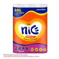 ราคา ไนซ์ เมก้าโรล ทิชชู่ กระดาษชำระ แพ็ค 24+6 ม้วน (8859411300832)