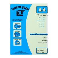 คองคอร์ด กระดาษพิมพ์ดีดสี A4 จำนวน 25 แผ่น คละสี