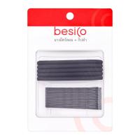 ราคา เบสิโค ยางยืดรัดผมและกิ๊บดำ รุ่น BASG2111PC015 (8859153817148)
