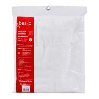 เบสิโค ผ้าม่านหน้าต่างแบบโปร่ง บี ขนาด 130 x 160 ซม. สีครีม