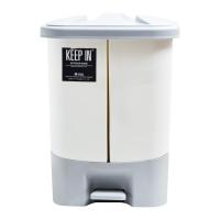 ราคา ตรามือ ถังขยะพลาสติก 2 ช่อง แบบขาเหยียบ ทรงสี่เหลี่ยม (8850421926500)