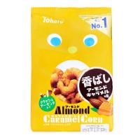 โทฮาโตะ ขนมข้าวโพดอบกรอบ รสคาราเมลผสมอัลมอนด์ 70 ก.