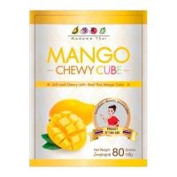 มาดามไทย มะม่วงหั่นเต๋าเคี้ยวหนึบ 80 ก.
