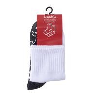 ราคา เบสิโค ถุงเท้านักเรียนกันลื่น รุ่น STUDENTSOCKS07 สีขาว (2000007797888)