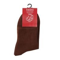 ราคา เบสิโค ถุงเท้านักเรียนข้อสั้น รุ่น STUDENTSOCKS09 สีน้ำตาล (2000007797963)