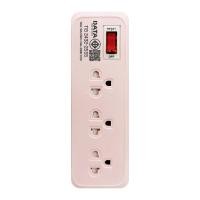 ดาต้า ปลั๊กไฟ 3 ช่อง 1 สวิตช์ รุ่น PP3515 สายยาว 2 ม. สีชมพู (8853038020555)
