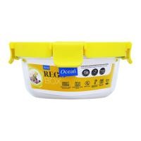 โอเชียน กล่องแก้วถนอมอาหาร รุ่น 4GP004C014C02 ขนาด 400 มล. สีเหลือ