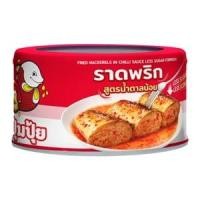 ปุ้มปุ้ย ปลาแมคเคอเรลทอดราดพริก สูตรน้ำตาลน้อย 185 ก.