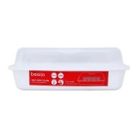 เบสิโค ที่คว่ำจานพร้อมฝาปิด รุ่น K439 สีขาว