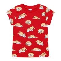 เบสิโค เสื้อยืดคอกลมพิมพ์ลายการ์ตูนรูปสัตว์ สำหรับเ