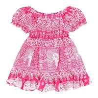 ราคา เบสิโค ชุดเดรสลายช้าง สำหรับเด็กหญิง รุ่น FTHE2401TB06 สีชมพู (2000007977471)