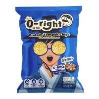 ราคา โอ้-ไรท์ เทมเป้ทอดอบกรอบ รสเค-บาร์บีคิว 45 ก. (8859237007885)