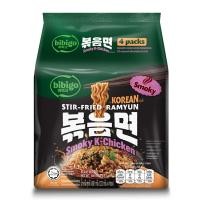 บิบิโก รามยอนแบบแห้ง รสไก่รมควันสไตล์เกาหลี 122 ก. แพ็ค 4