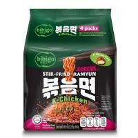 บิบิโก รามยอนแบบแห้ง รสไก่สไตล์เกาหลี 122 ก. แพ็ค 4