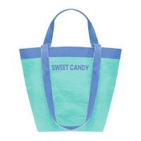 เอ็มบี ถุงกระสอบลาย SWEET CANDY ขนาด 57 x 35 x 20 ซม. สีเขียว