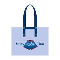 เอ็มบี ถุงกระสอบลายมวยไทย สีฟ้า