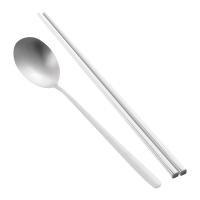 ราคา เอ็มบี ชุดช้อนสเตนเลส + ตะเกียบเกาหลี สีเงิน (8859426093866)