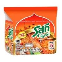 ราคา รุสกี บะหมี่กึ่งสำเร็จรูป รสต้มยำกุ้งน้ำข้น 60 ก. แพ็ค 5 (8850987140266)