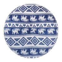 ราคา เทลแดน เบาะรองนั่งทรงกลมลายช้าง 18 นิ้ว สีกรมท่า (2000008277341)